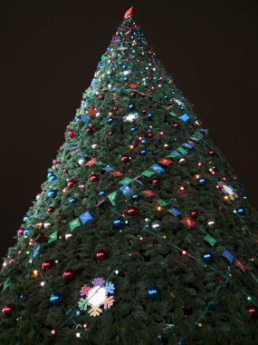 Yeşil Noel firtree oyuncaklar