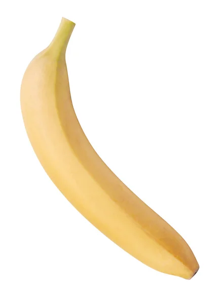 Rohe Gelbe Banane isoliert — Stockfoto