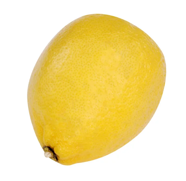 Gelbe rohe Zitrone isoliert — Stockfoto