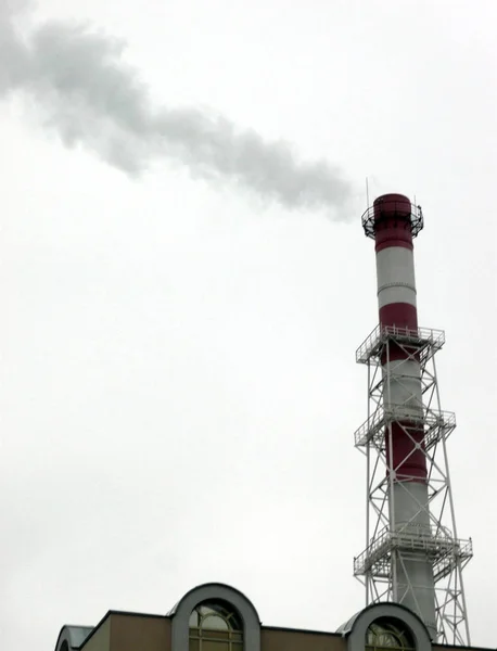 Pipa de humo en día seco — Foto de Stock