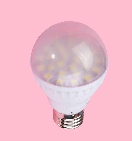 Led Tube Lamp on Pink Background — Stock Photo, Image