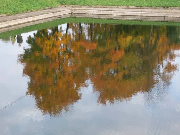 Étang Dans Parc Jour — Photo