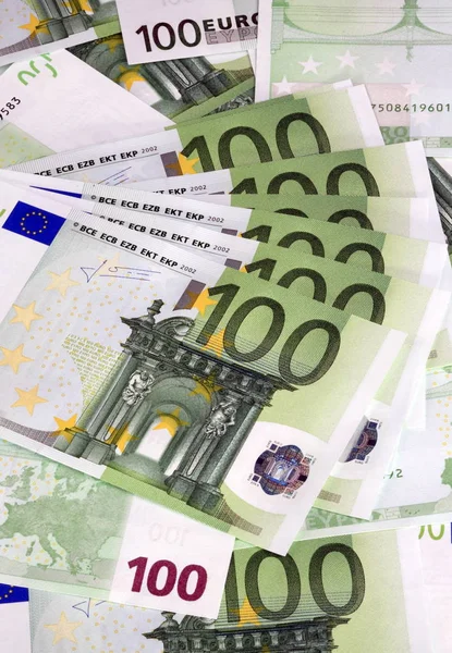 Billete en euros europa de cientos — Foto de Stock