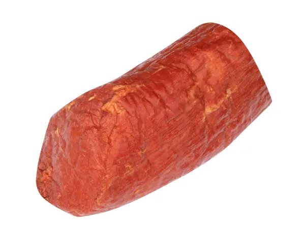 Piece of Boiled and Smoked Meat Isolated — Stock Photo, Image