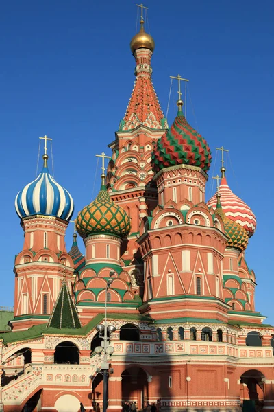 Požehnaná bazilská katedrála v Moskvě — Stock fotografie