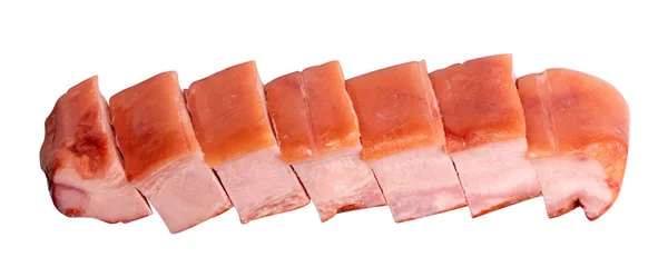 Bacon de porco fatiado no dia seco — Fotografia de Stock