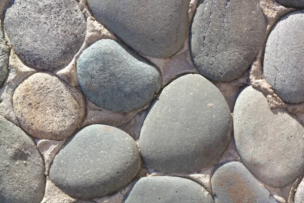 Cobblestone background at dry day — Stock Photo, Image