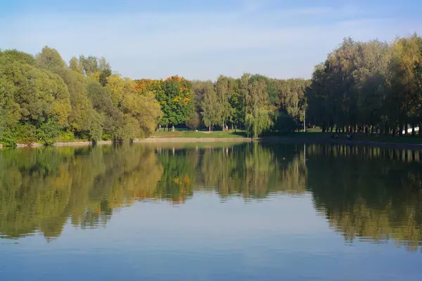 Zomer in stadspark — Stockfoto