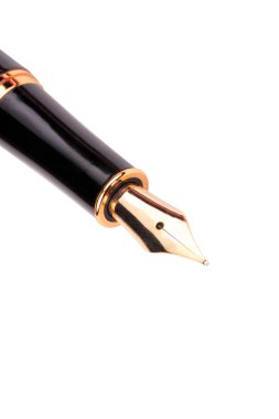 Dolma kalem beyaza izole edildi