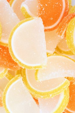 çok renkli meyve jölesi