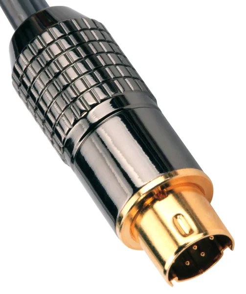 Mannelijke Plug Connector geïsoleerd — Stockfoto