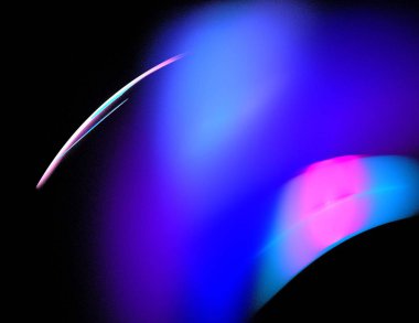 Siyah Renk Üzerine Bir Dijital Fraktal Resmi