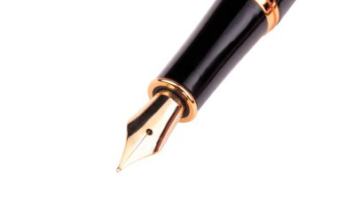 Dolma kalem beyaza izole edildi