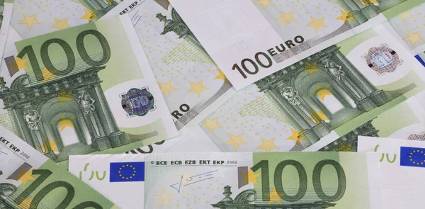 Billete en euros europa de cientos — Foto de Stock