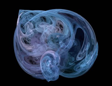 Dijital fraktal ile çok renkli bir çizimi