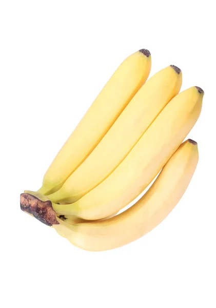 Mnoho žlutých banánů izolovaných — Stock fotografie