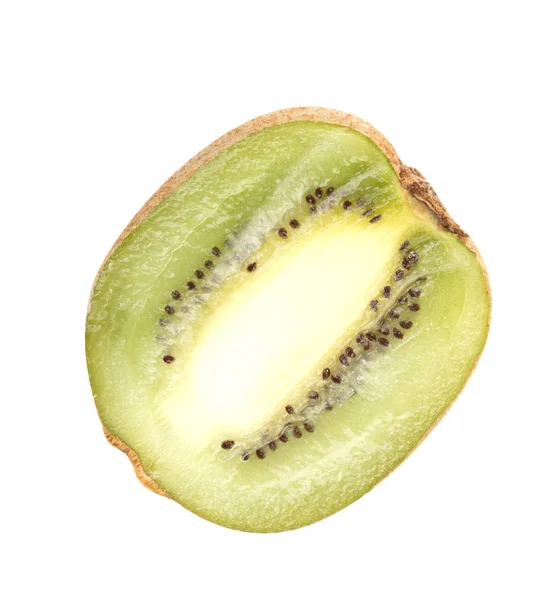 Rohe Kiwi isoliert auf weiß — Stockfoto