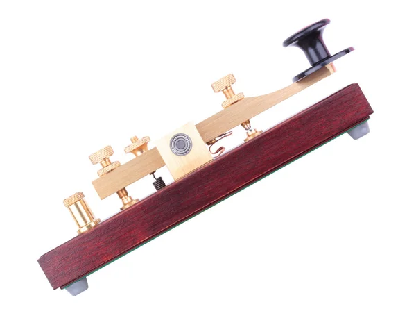 Morse Key Isolated at day — Stock Photo, Image