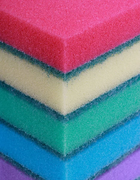 Many foam rubber  sponge — Stock Photo, Image