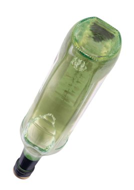 Şarap kadehi şişesi izole edildi.