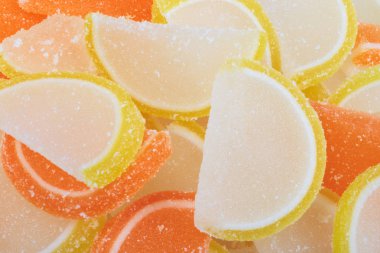 çok renkli meyve jölesi