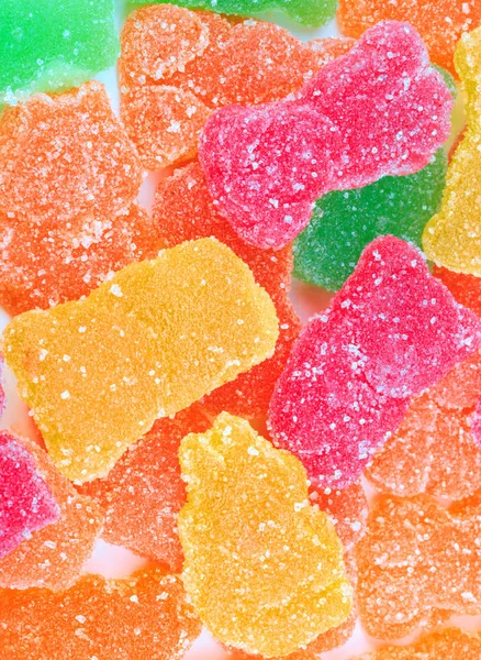 Multicolor frukt gelé på dagen — Stockfoto