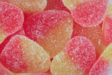 çok renkli meyve jölesi