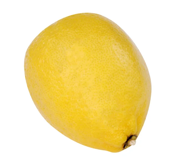 Жовтий сирий лимон ізольований — стокове фото