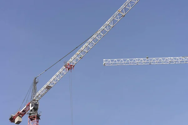 Crane Tower on Sky Background — Stock Photo, Image