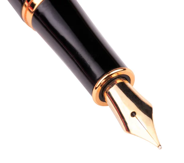 Фонтанная ручка изолирована на белом — стоковое фото