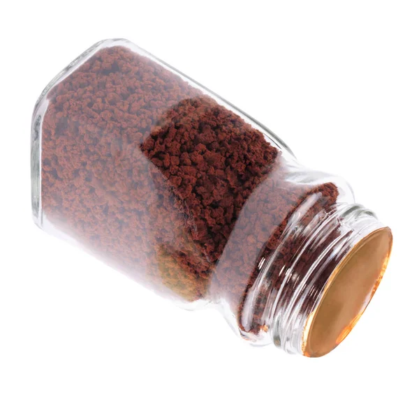 Jar of Instant Coffee Isolated — Stock Photo, Image