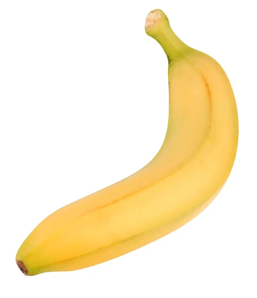 Gelbe Banane an trockenen Tagen isoliert — Stockfoto