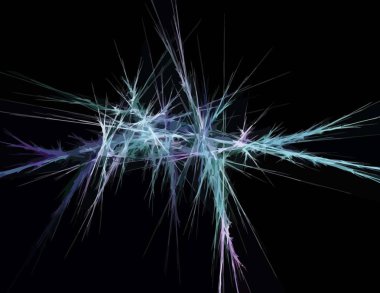 Dijital fraktal ile çok renkli bir çizimi