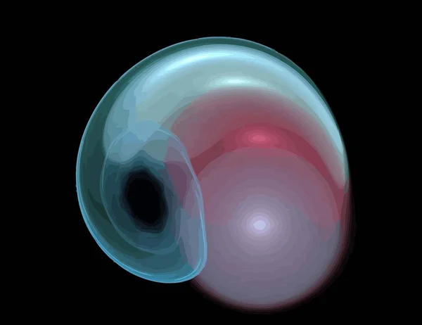 Ένα παράδειγμα ψηφιακής fractal με πολύχρωμη — Διανυσματικό Αρχείο