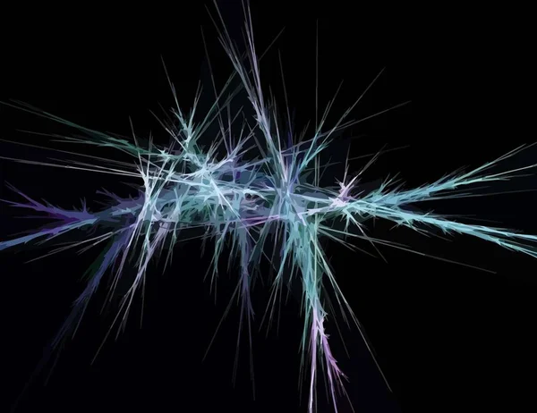 Dijital fraktal ile çok renkli bir çizimi