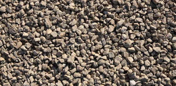 Gravel at dry sunny day — Stock Photo, Image