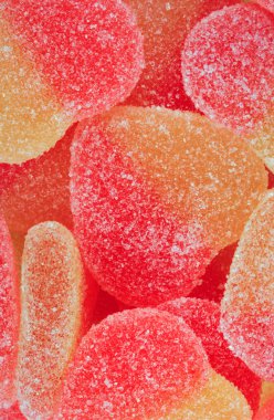 çok renkli meyve jölesi