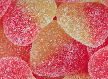 çok renkli meyve jölesi