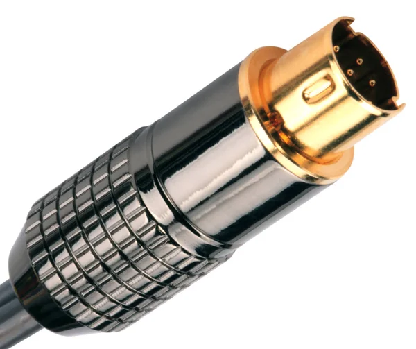 Mannelijke Plug Connector geïsoleerd — Stockfoto