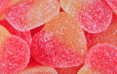 çok renkli meyve jölesi