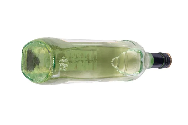 Butelka z kieliszkami do wina izolowana — Zdjęcie stockowe
