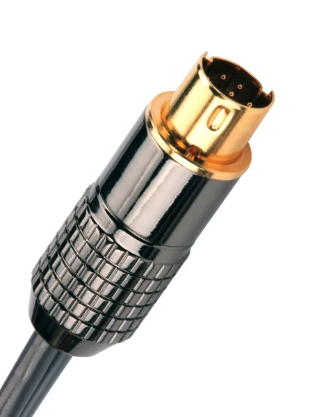 Mannelijke Plug Connector geïsoleerd — Stockfoto