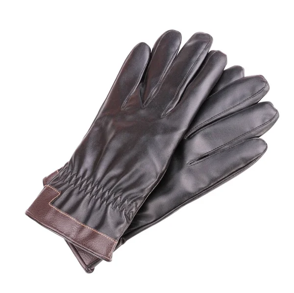 Leather Gloves Isolated  at dry day — Stock Photo, Image