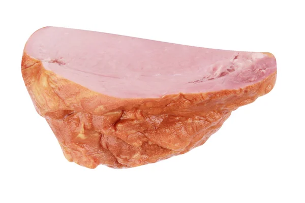 Piece of Boiled and Smoked Meat Isolated — Stock Photo, Image