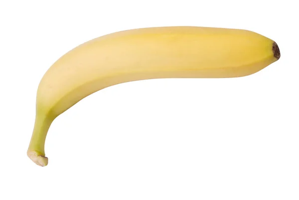 Żółty banan osamotniony w suchy dzień — Zdjęcie stockowe