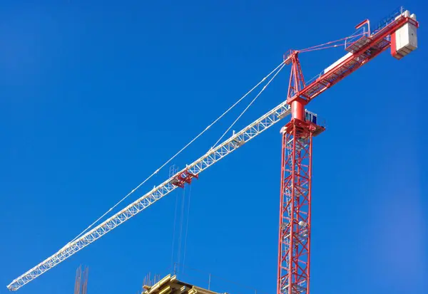 Crane tower on sky background — Stock Photo, Image