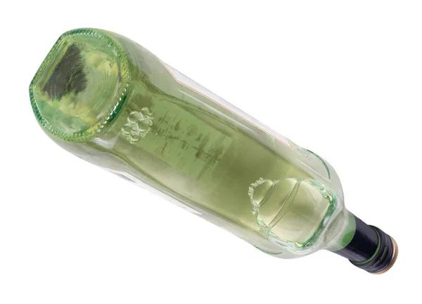 Fles van wijnglas Geïsoleerd — Stockfoto