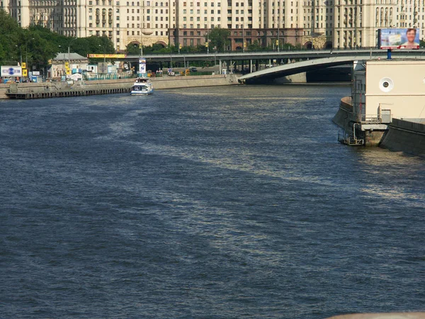 Boat on river at day — Stock Photo, Image