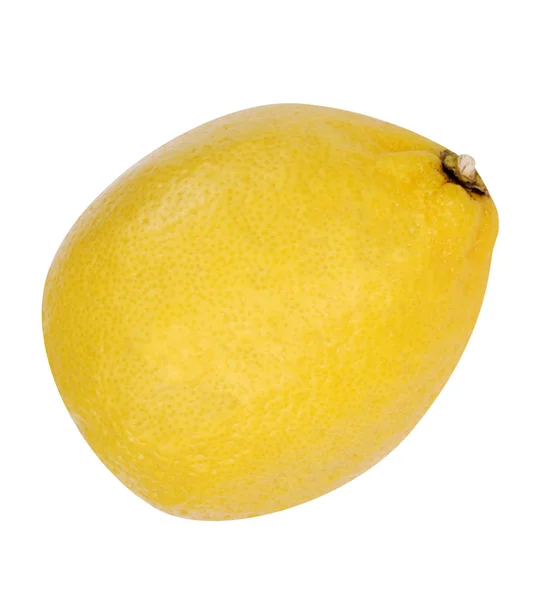 Limão cru amarelo isolado — Fotografia de Stock
