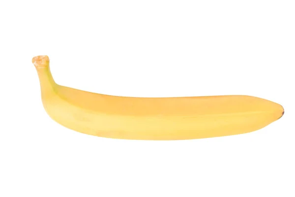 O banană galbenă crudă Izolată în ziua uscată însorită — Fotografie, imagine de stoc